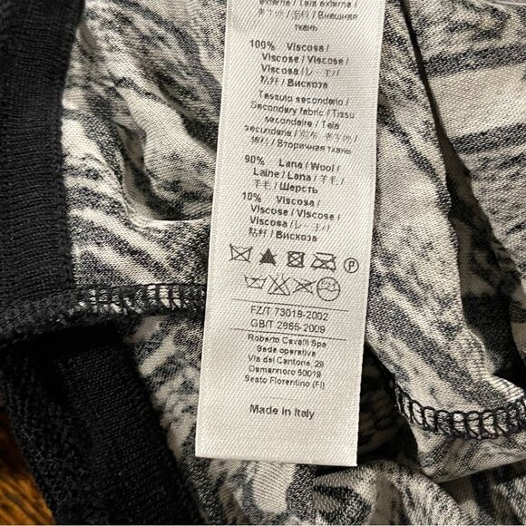 ROBERTO CAVALLI Multicolor Snake Pattern Turtle Neck Dress 44 Bodycon - Picture 12 of 14